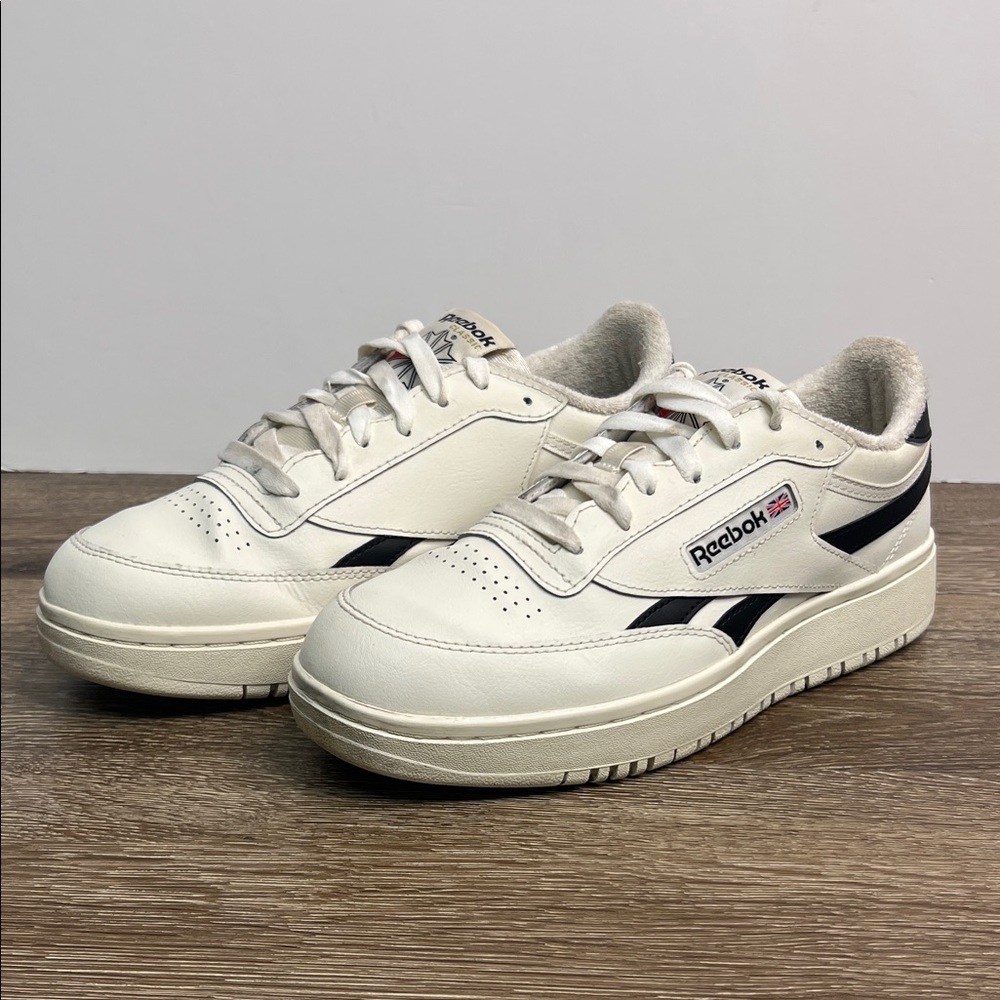 Reebok Club C Double Revenge Women’s Sneakers Size 10 | White Leather Platform